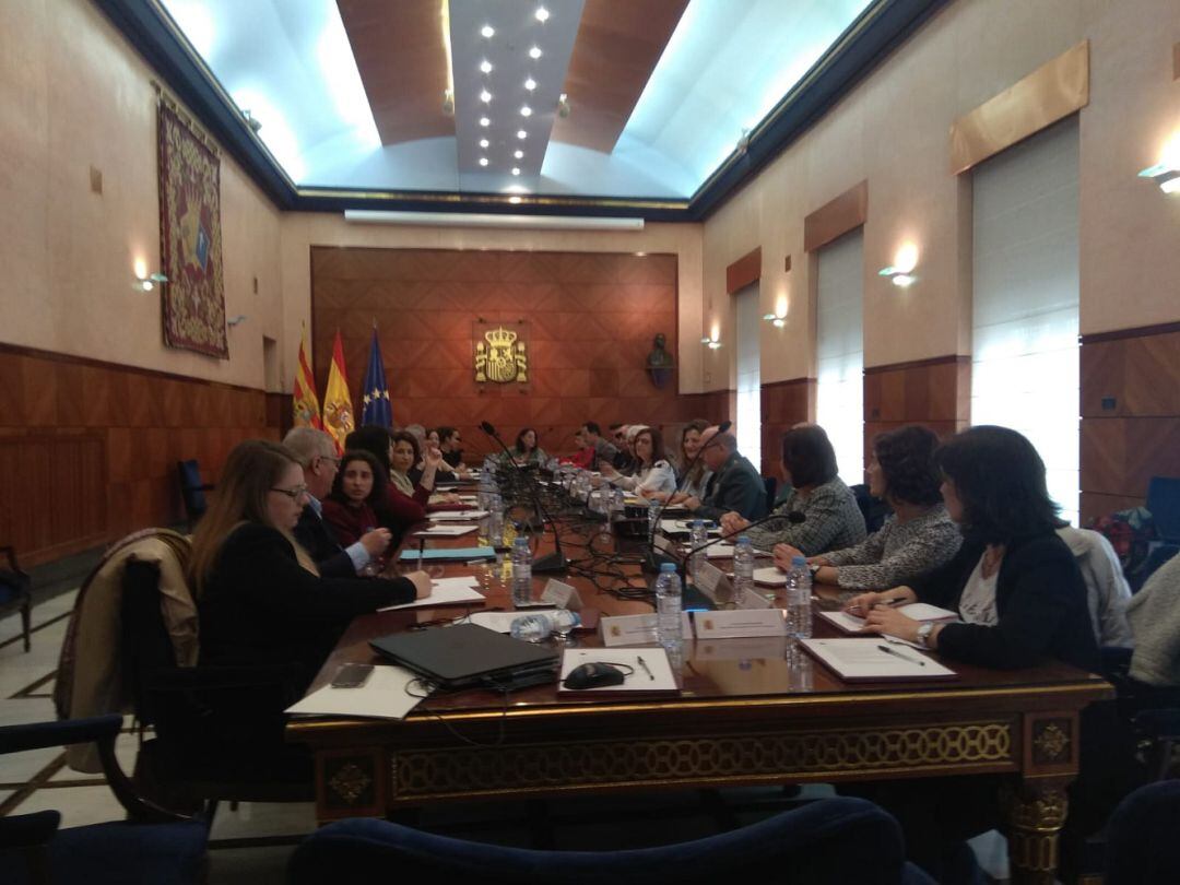 Primera reunión en la Delegación del Gobierno en Aragón contra la trata 