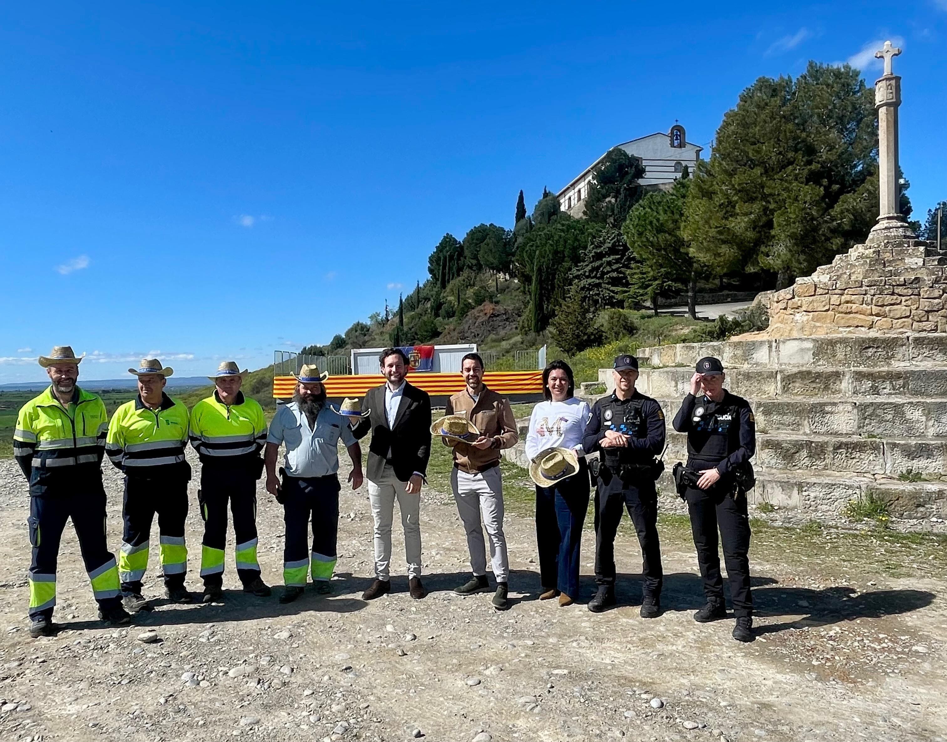 El Ayuntamiento de Monzón repartirá mil sombreros entre los romeros del Día de la Alegría. Foto: Ayto. Monzón