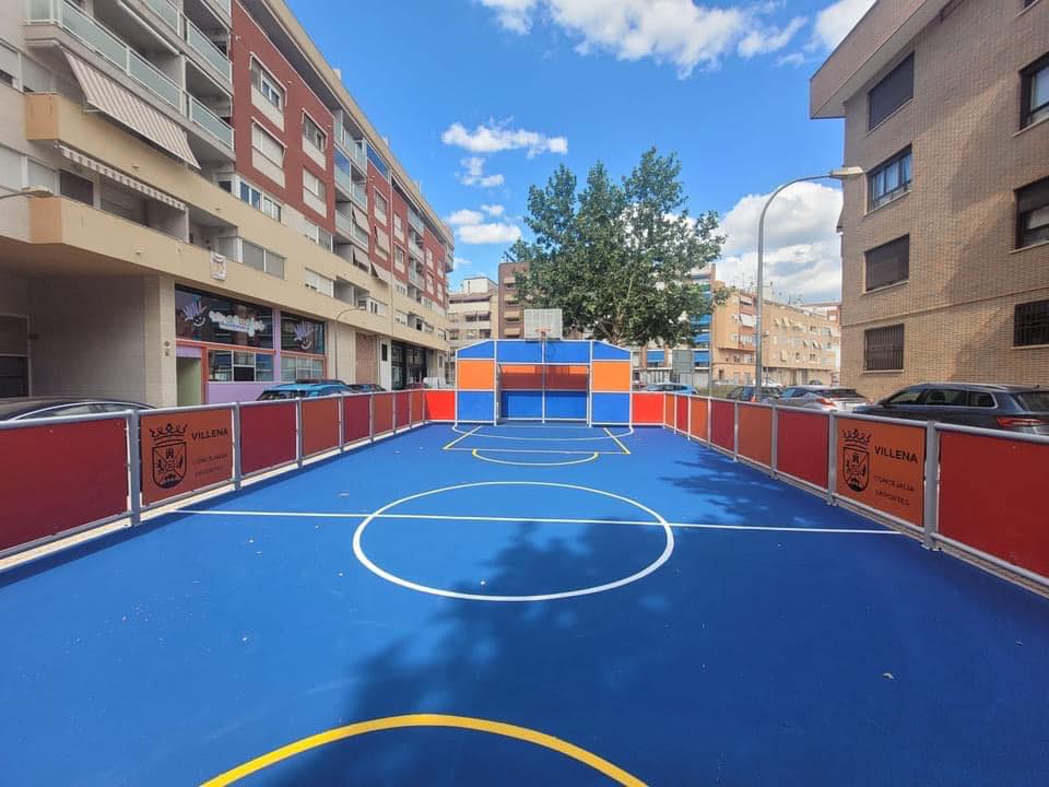 Pista 3 x 3 en el huerto Real