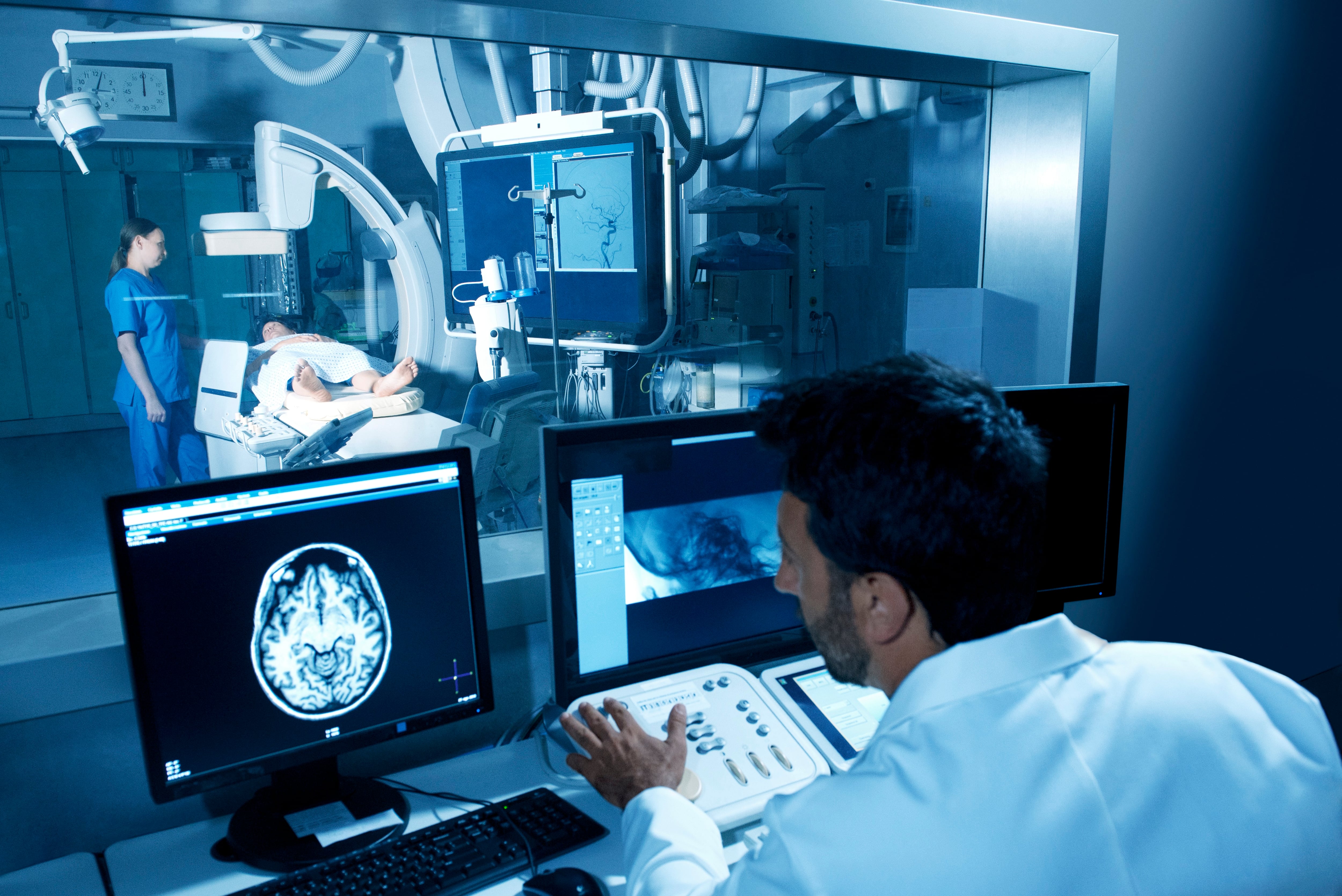 Angiogram examination