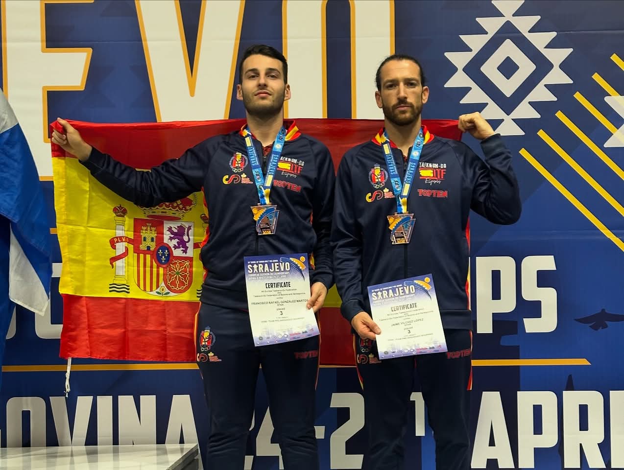 Jaime Vílchez y Paco González, dos fenómenos del Taekwon-Do ITF.