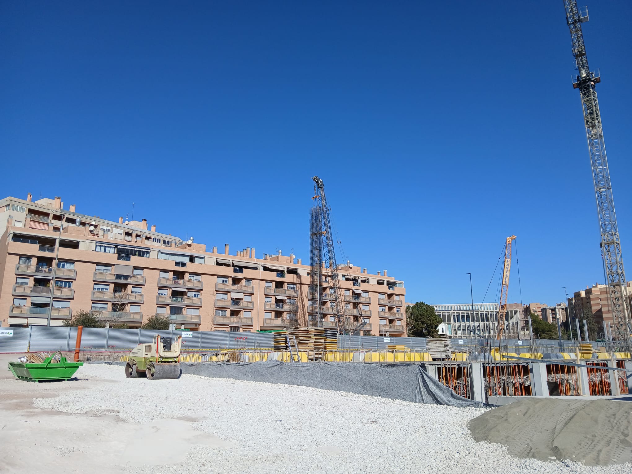 Obras del aparcamiento subterráneo del camino Marín de Lorca