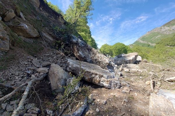 La carretera se encuentra cerrada por un desprendimiento