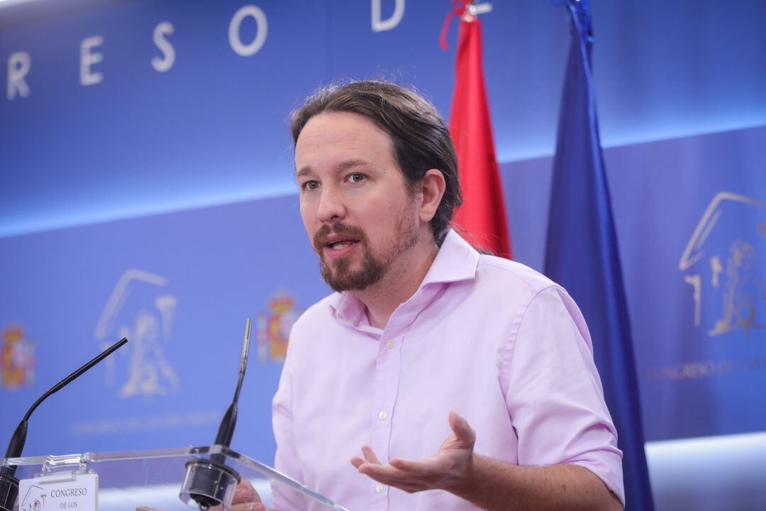 El líder de Unidas Podemos, Pablo Iglesias.