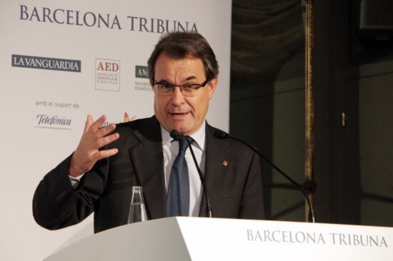 Artur Mas a l&#039;esmorzar de Barcelona Tribuna