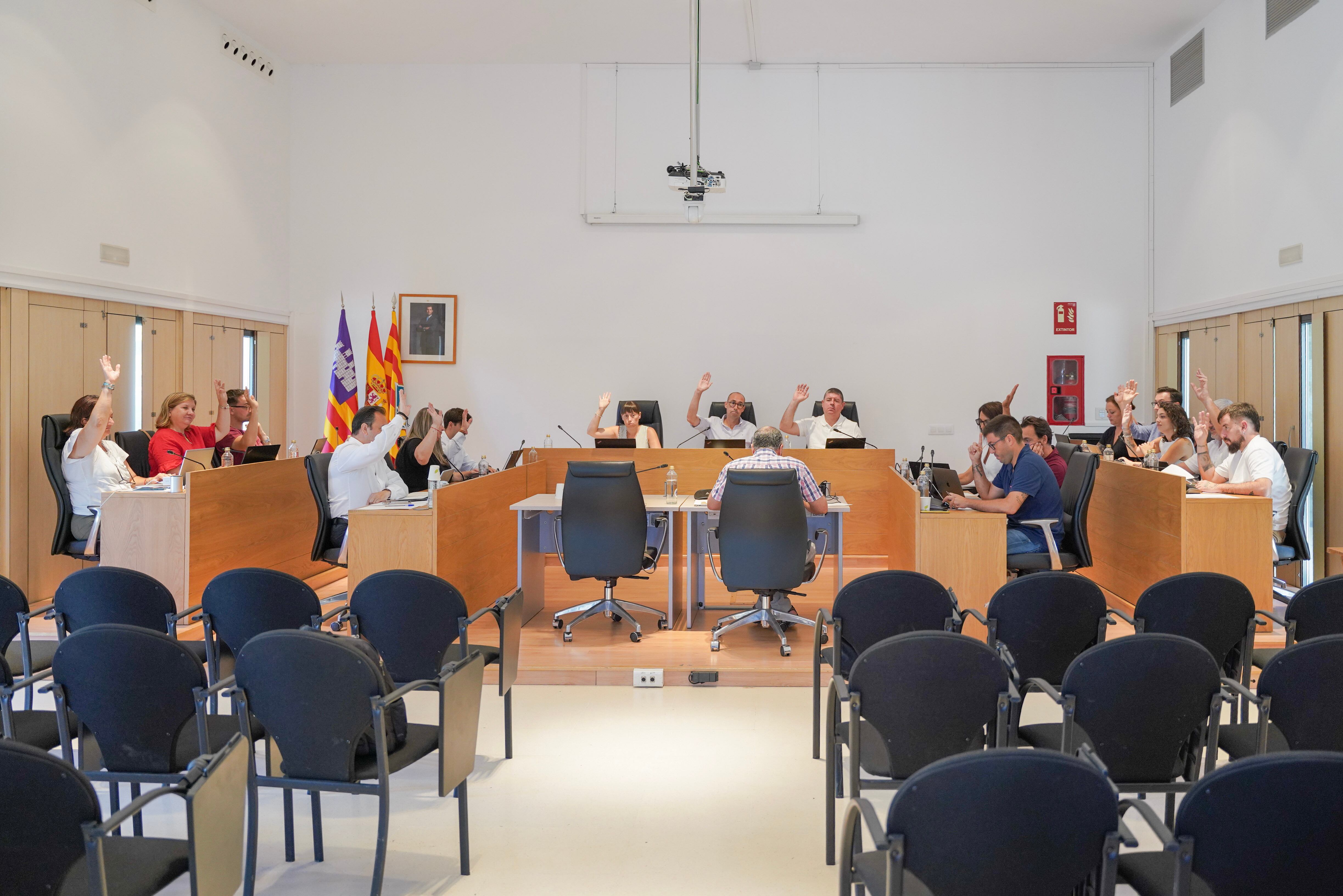 Un momento durante el pleno