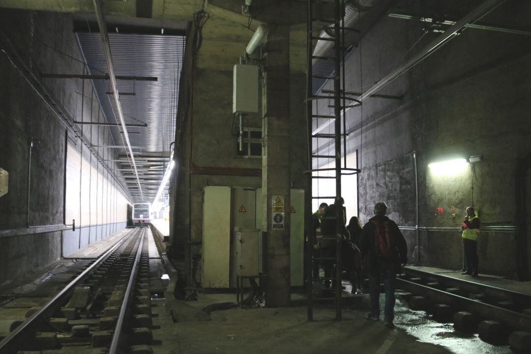 Uns túnels dels Ferrocarrils de la Generalitat
