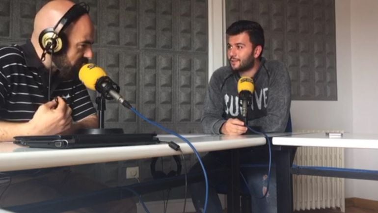 Astu, en un momento de la entrevista en Ser Deportivos