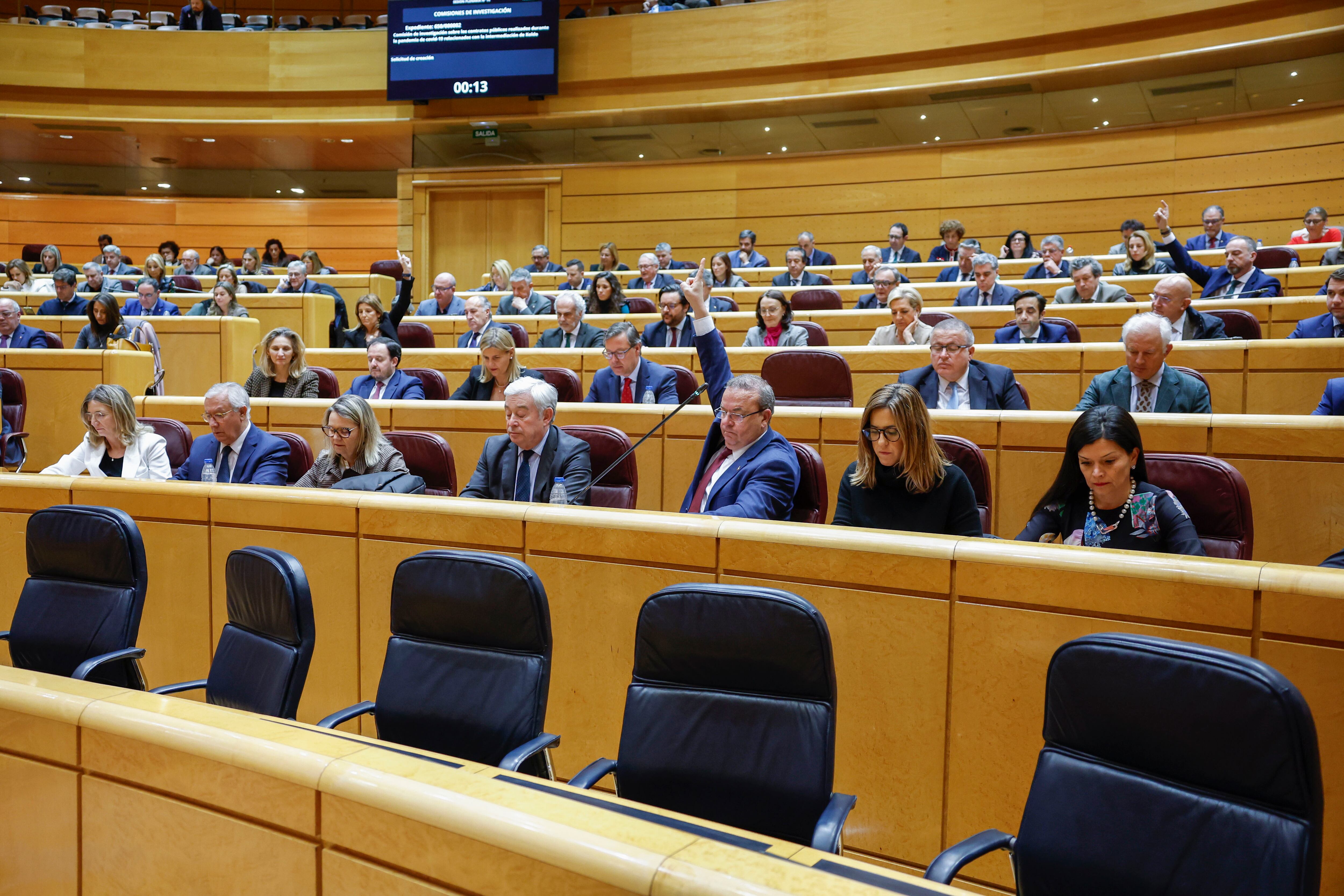 Imagen de la sesión de control al Gobierno celebrada por el pleno del Senado