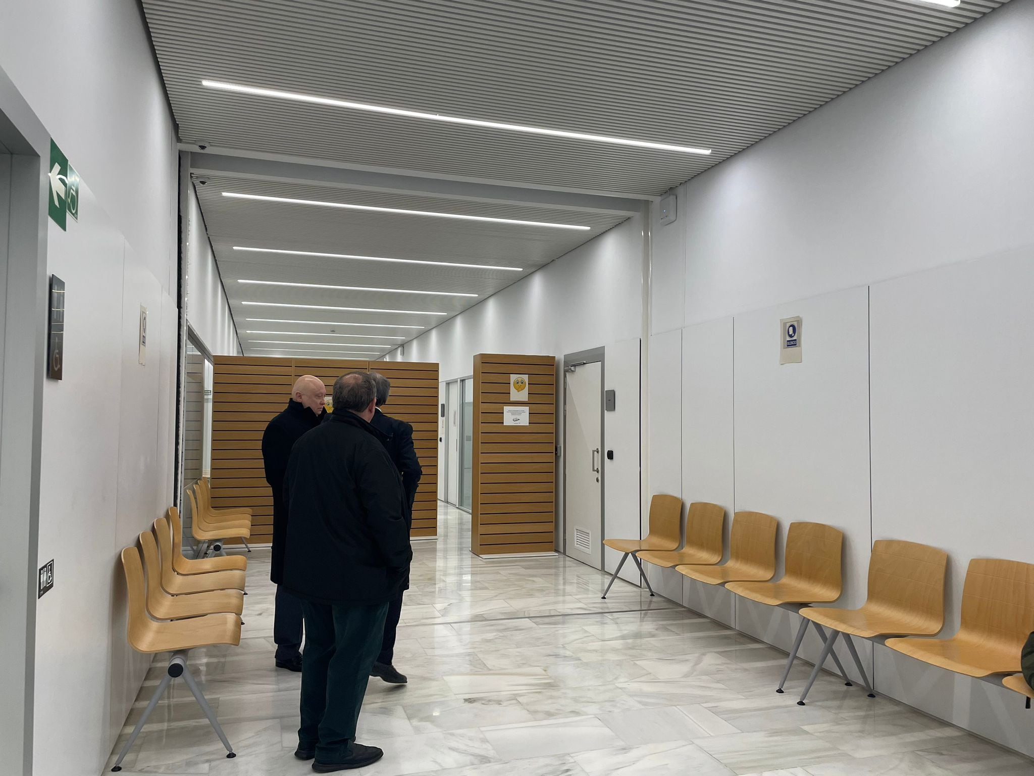 El presidente de Forestalia, Fernando Samper, en el juzgado de Teruel