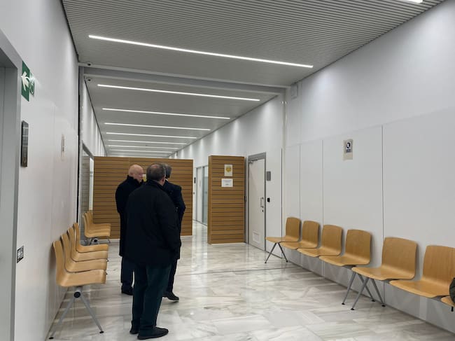 El presidente de Forestalia, Fernando Samper, en el juzgado de Teruel