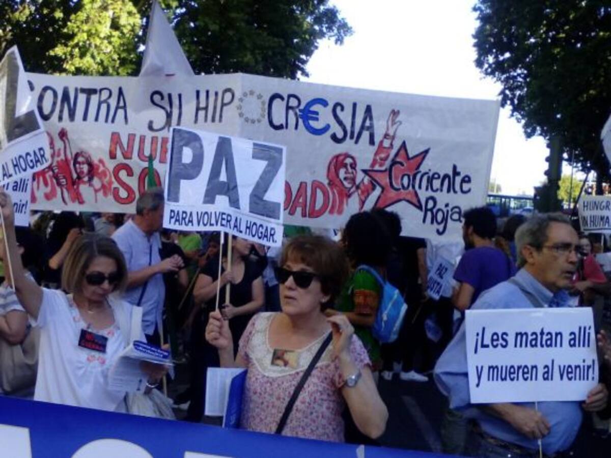 "Bienvenidos refugiados"