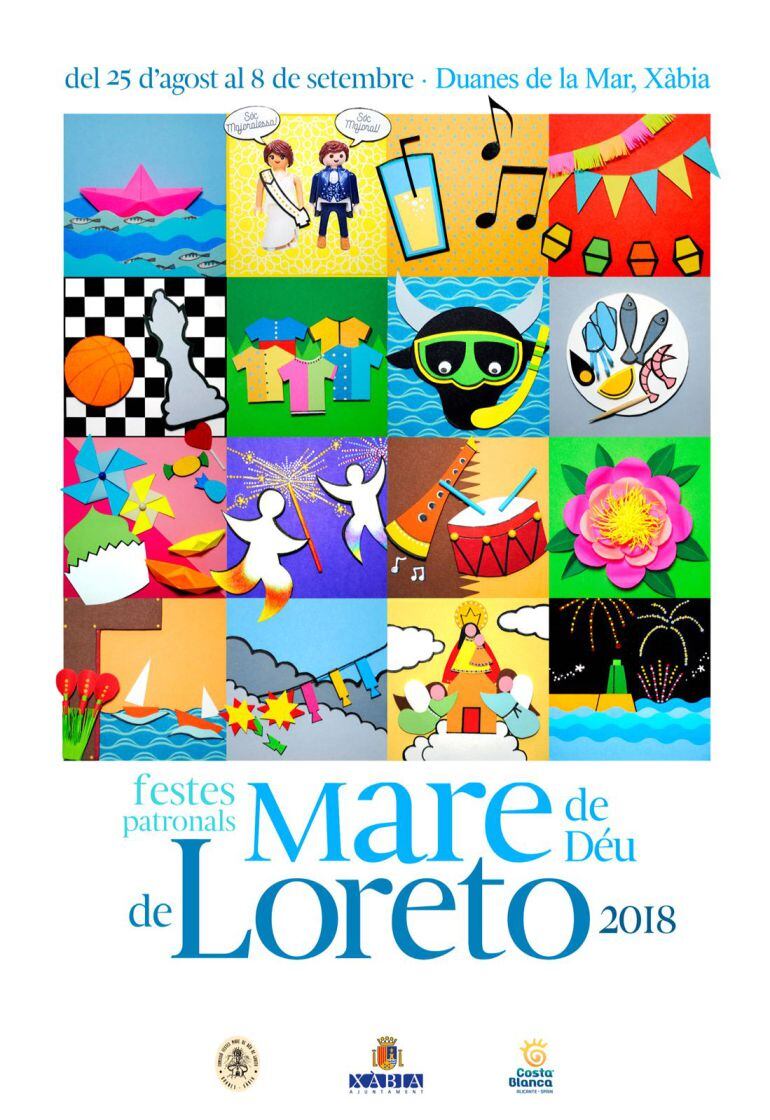 Portada del libro de fiestas de la Mare de Déu de Loreto. 