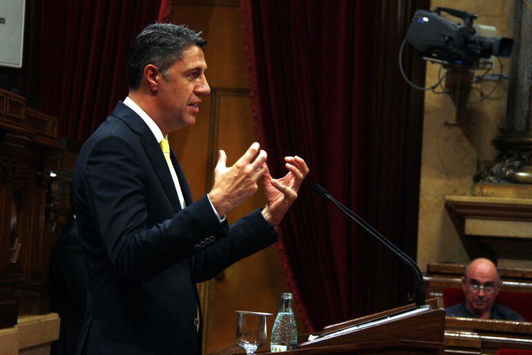 El líder del Partit Popular Català, Xavier García Albiol, al Parlament
