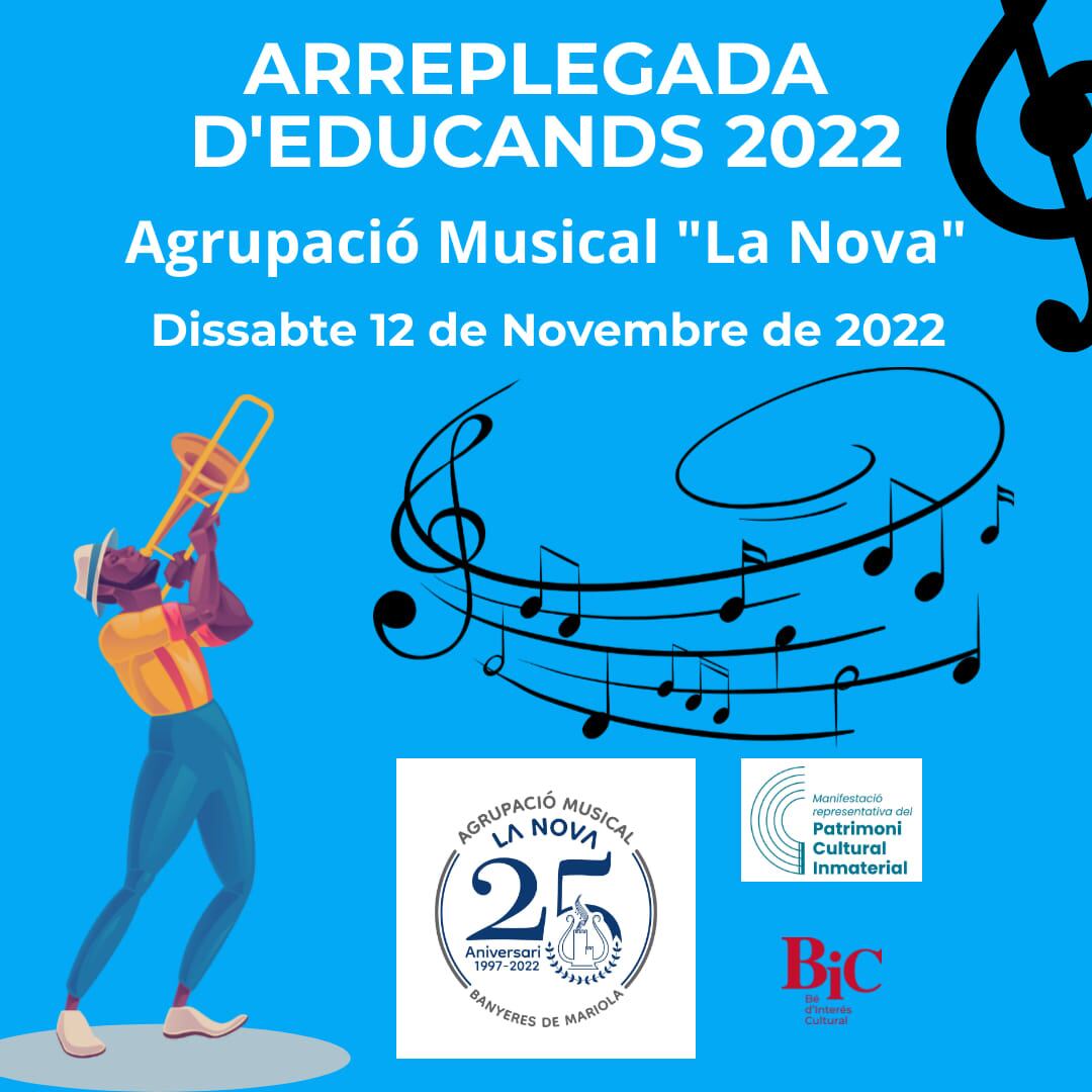 Cartel de los primeros actos de Santa Cecilia