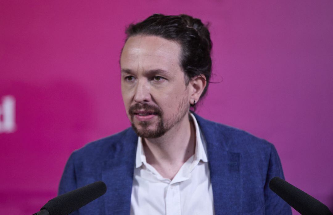 El candidato de Unidas Podemos a la Presidencia de la Comunidad de Madrid, Pablo Iglesias