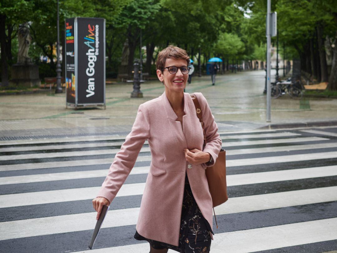 La presidenta del Ejecutivo foral, María Chivite.