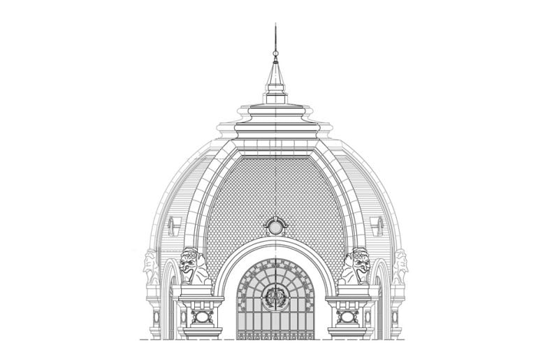 Proyecto de la nueva cúpula del Bellas Artes.