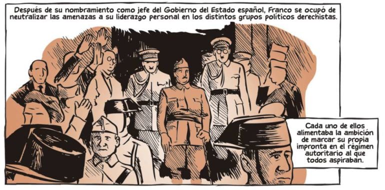 Viñeta del ilustrador José Pablo García del cómic de &#039;La guerra civil española&#039;, de Paul Preston.