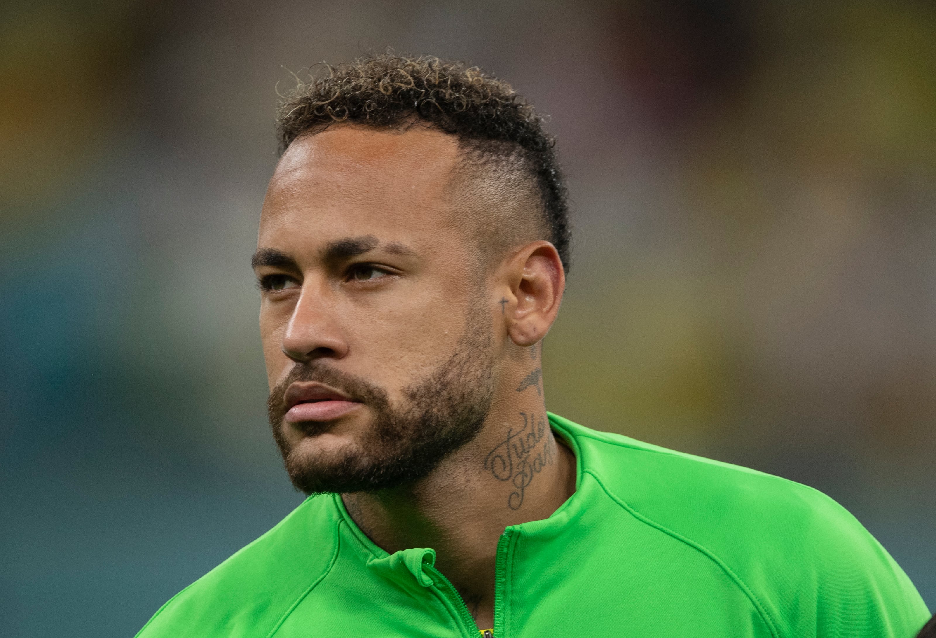 Neymar, en un partido con la selección brasileña