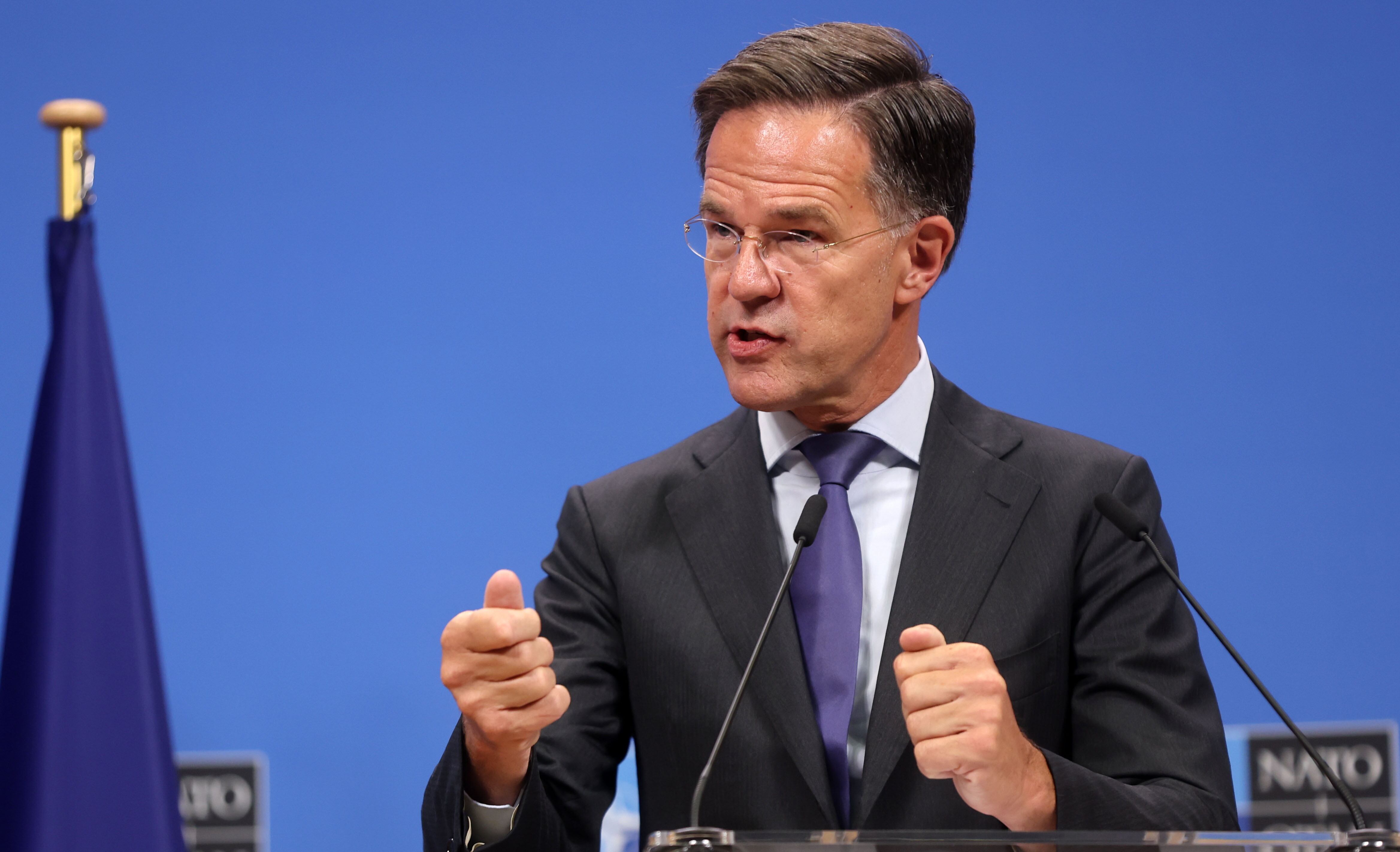 El secretario general de la OTAN, Mark Rutte