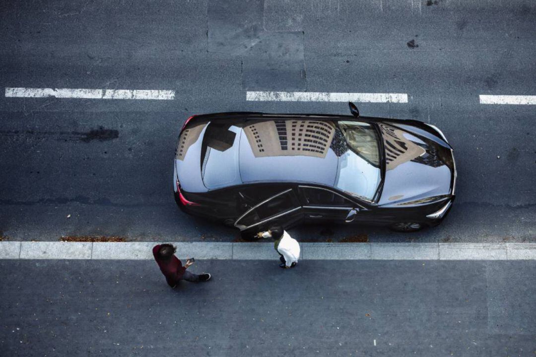 Un coche de Uber en Madrid