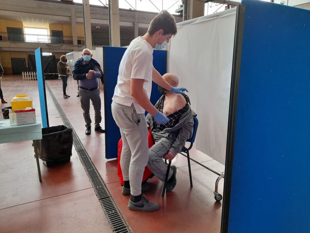 Imagen de la vacunación del pasado martes
