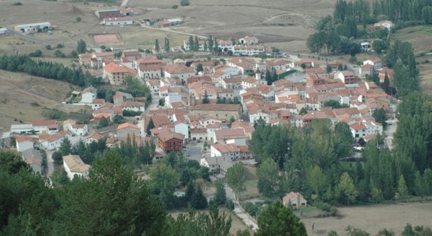 Vista general del casco urbano de Tragacete.