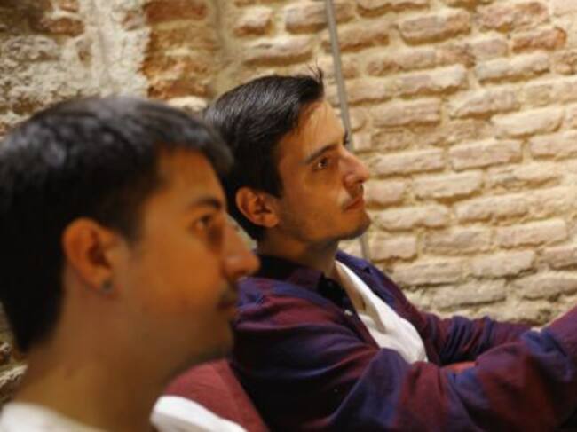 David Ruiz y Jose, durante la entrevista.