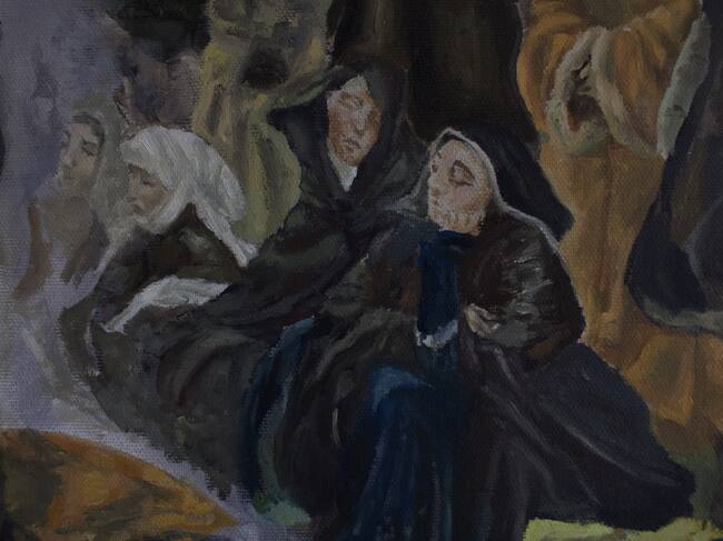 Detalle de “Apología Canaria: muerte de la bandera nacionalista” (2024)