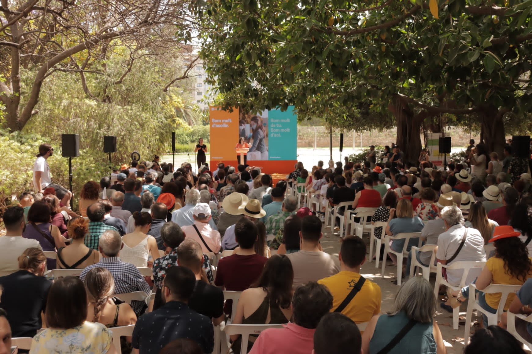 Mónica Oltra, en el acto de Compromís de este sábado