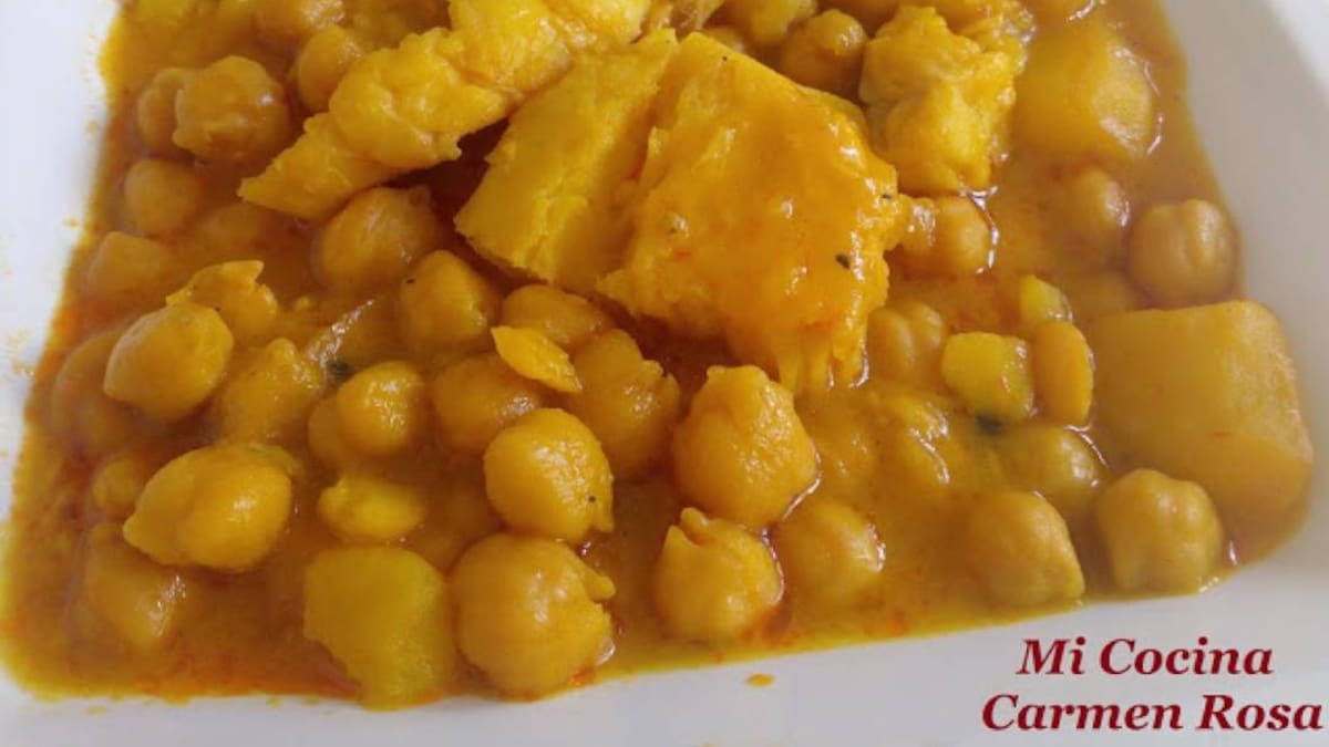 Potaje de garbanzos y bacalao