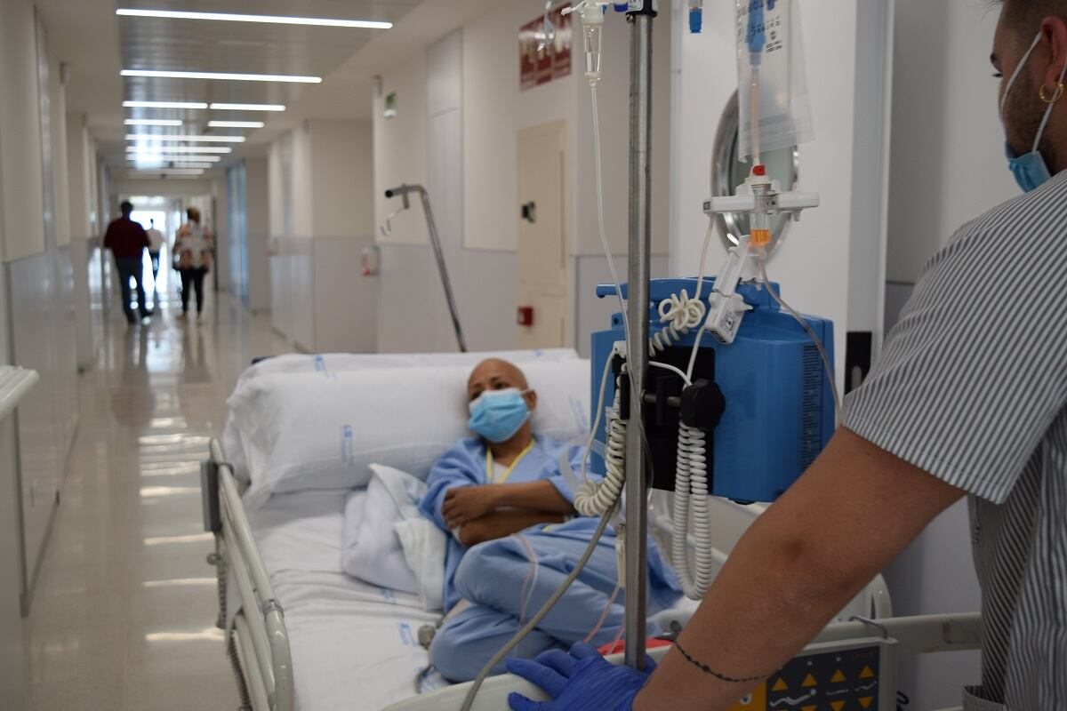 Pacientes en un Hospital de Madrid