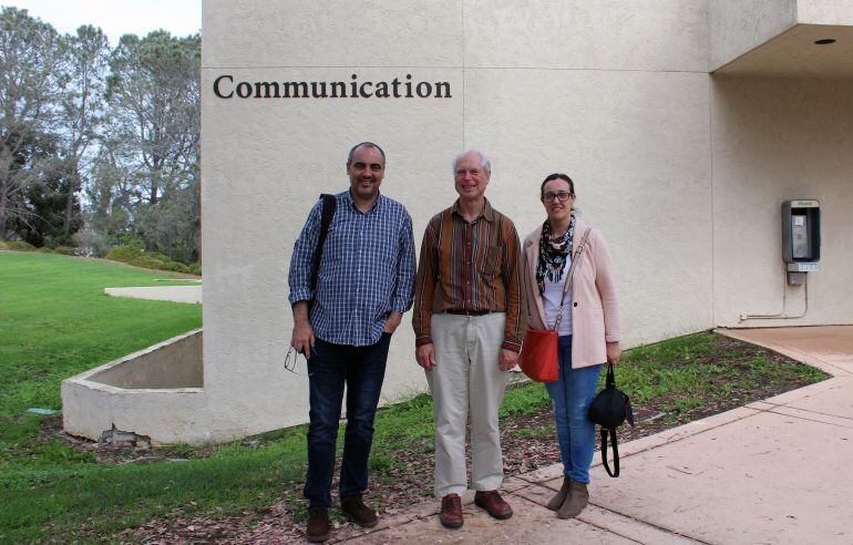 El vicerrector adjunto de Relaciones Internacionales para la Proyección Internacional de la Universidad Miguel Hernández, José Luis González, en su visita a una universidad estadounidense.