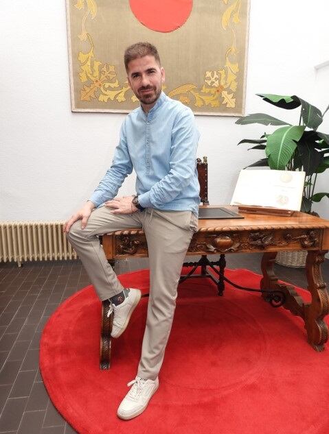 Carlos Sendarrubias en el ayuntamiento de Puertollano