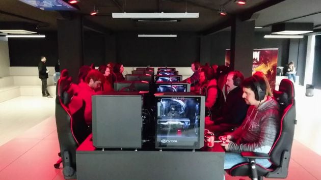 La prueba de Doom Eternal durante su evento previo en Madrid