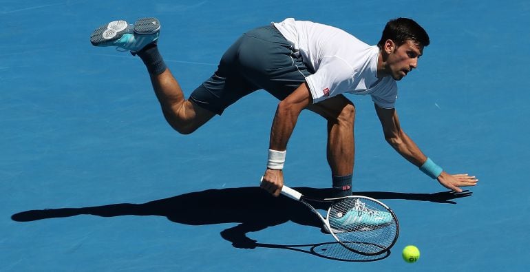 Novak Djokovic, en el Open de Australia de 2017.