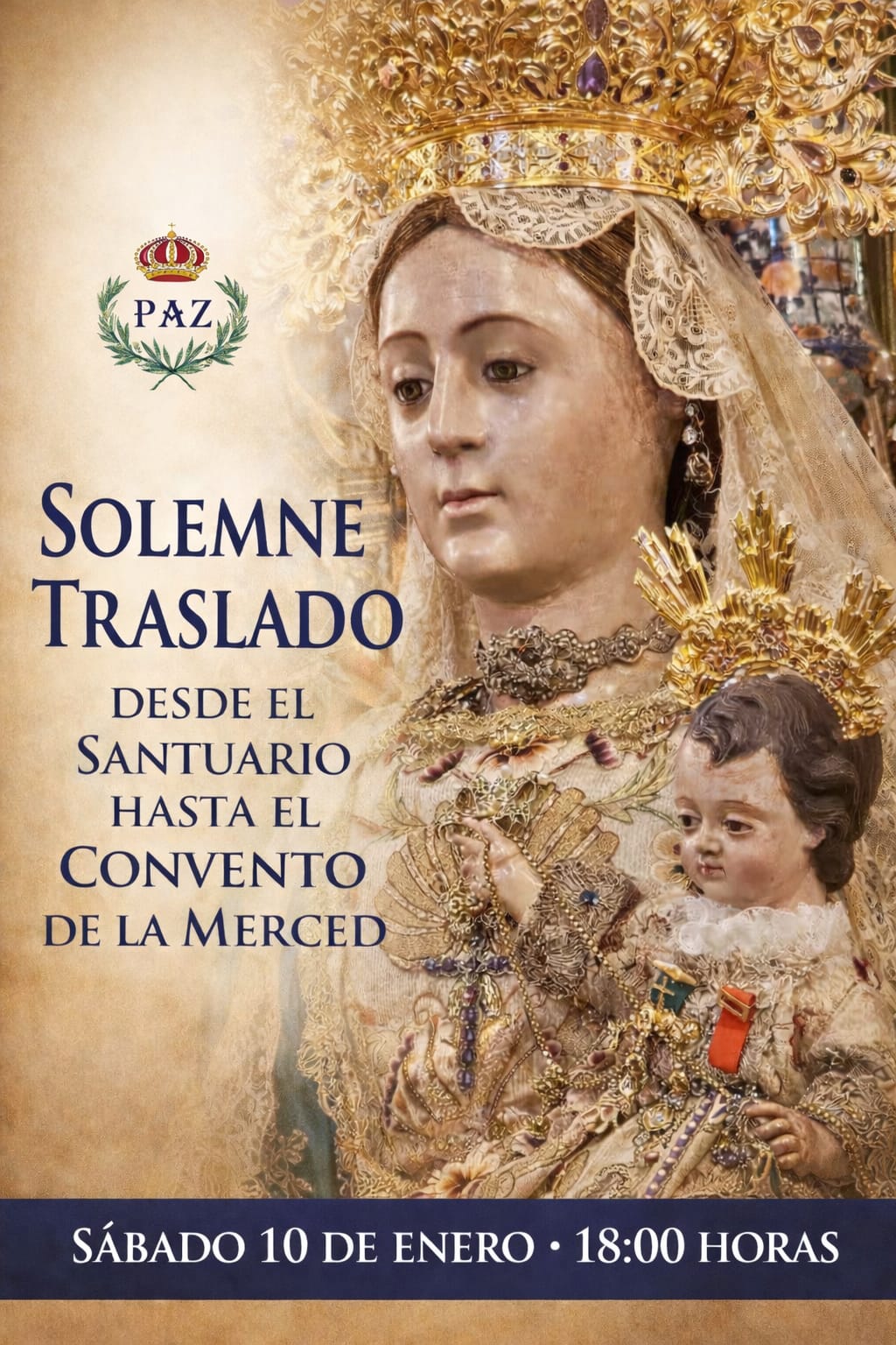 Traslado Virgen de la Paz 2026