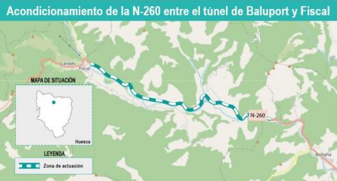 Acondicionamiento de la N-260 entre el túnel de Baluport y Fiscal