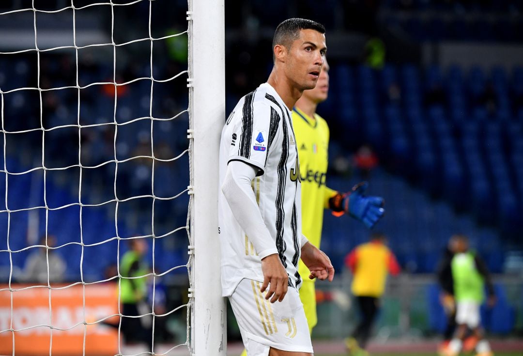 Cristiano Ronaldo, durante el partido contra la Roma. 