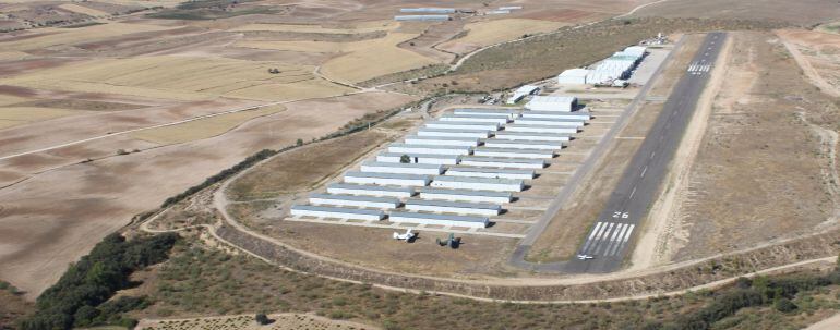 Pista de la infraestructura privada de Casarrubios, al norte de Toledo