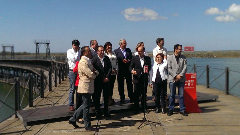 El PSOE de Huelva presenta sus listas electorales en el Muelle de Riotinto 