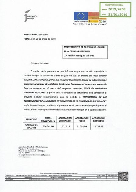 Renovación del alumbrado