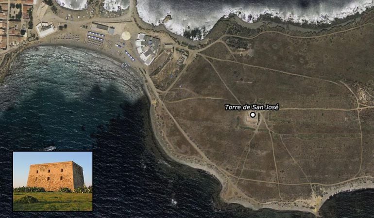 Imagen de Torre San José, en Tabarca, propiedad de la Dirección General de la Guardia Civil