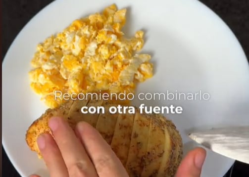 Un fragmento de un vídeo de TikTok.