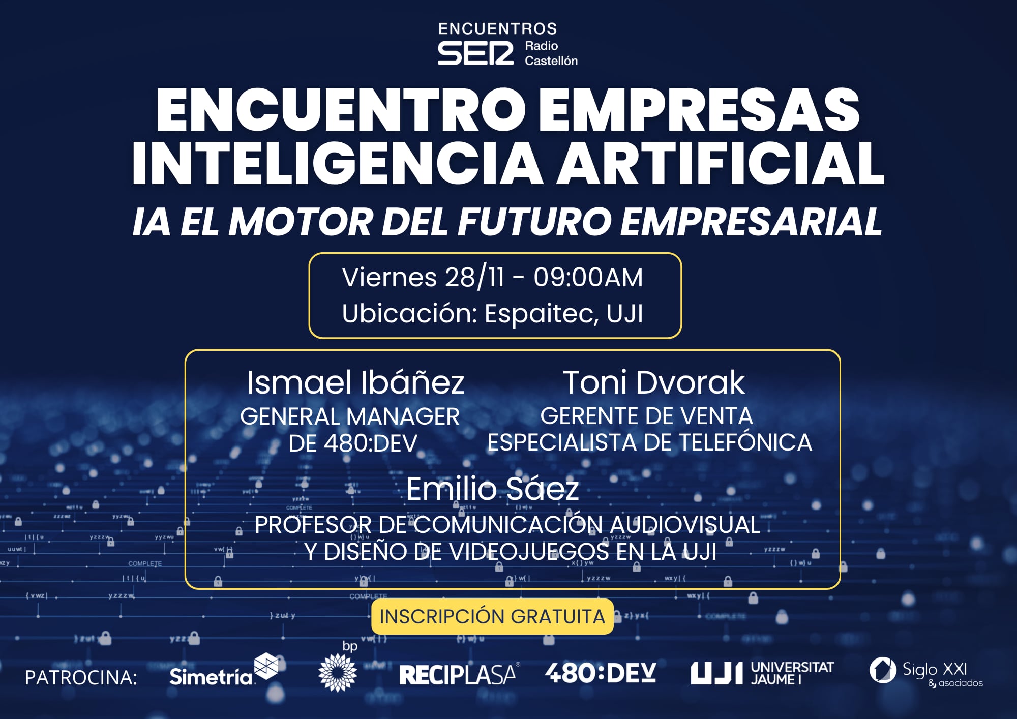 Radio Castellón Cadena SER organiza un &#039;Encuentro Empresas sobre Inteligencia Artificial&#039;