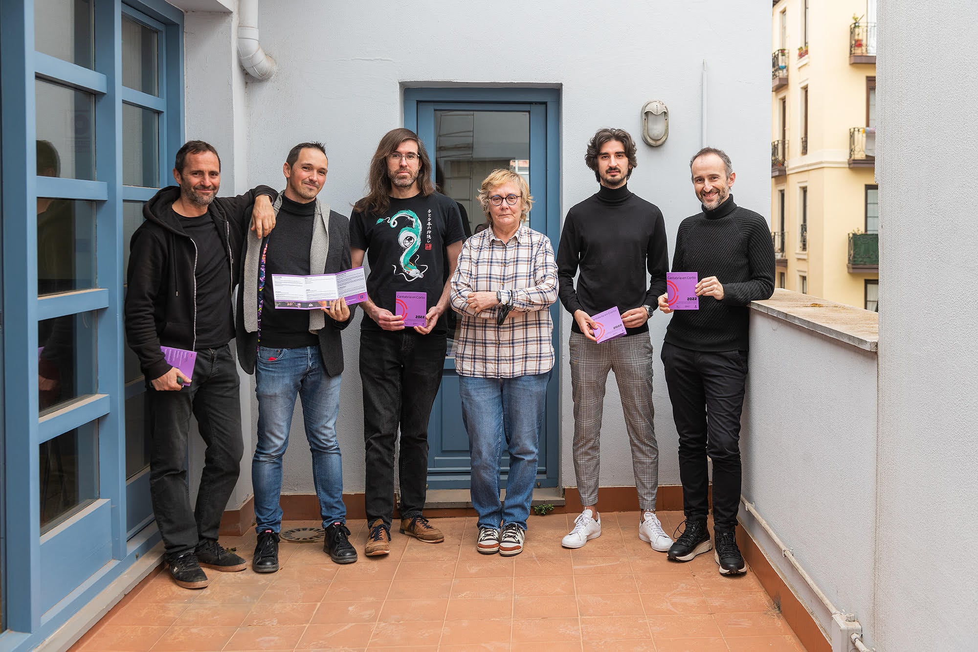 De izquierda a derecha, Sergio Garai, Nacho Solana, Álvaro de la Hoz, Gema Agudo, Daniel González Catalina y Víctor Lamadrid.