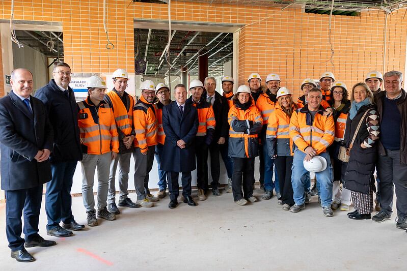 Algunos participantes en la visita al Campus