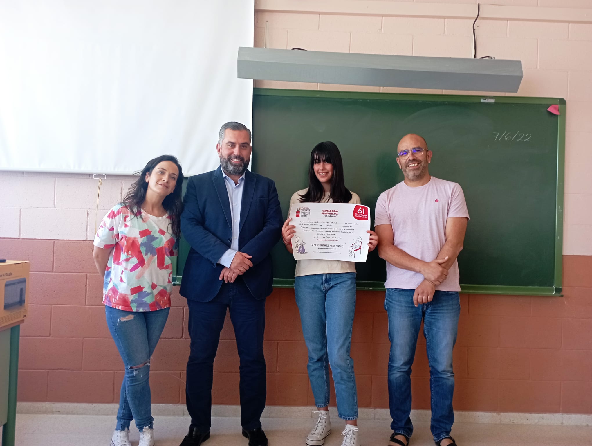 Ganadora del certamen Coca Cola en la provincia de Córdoba