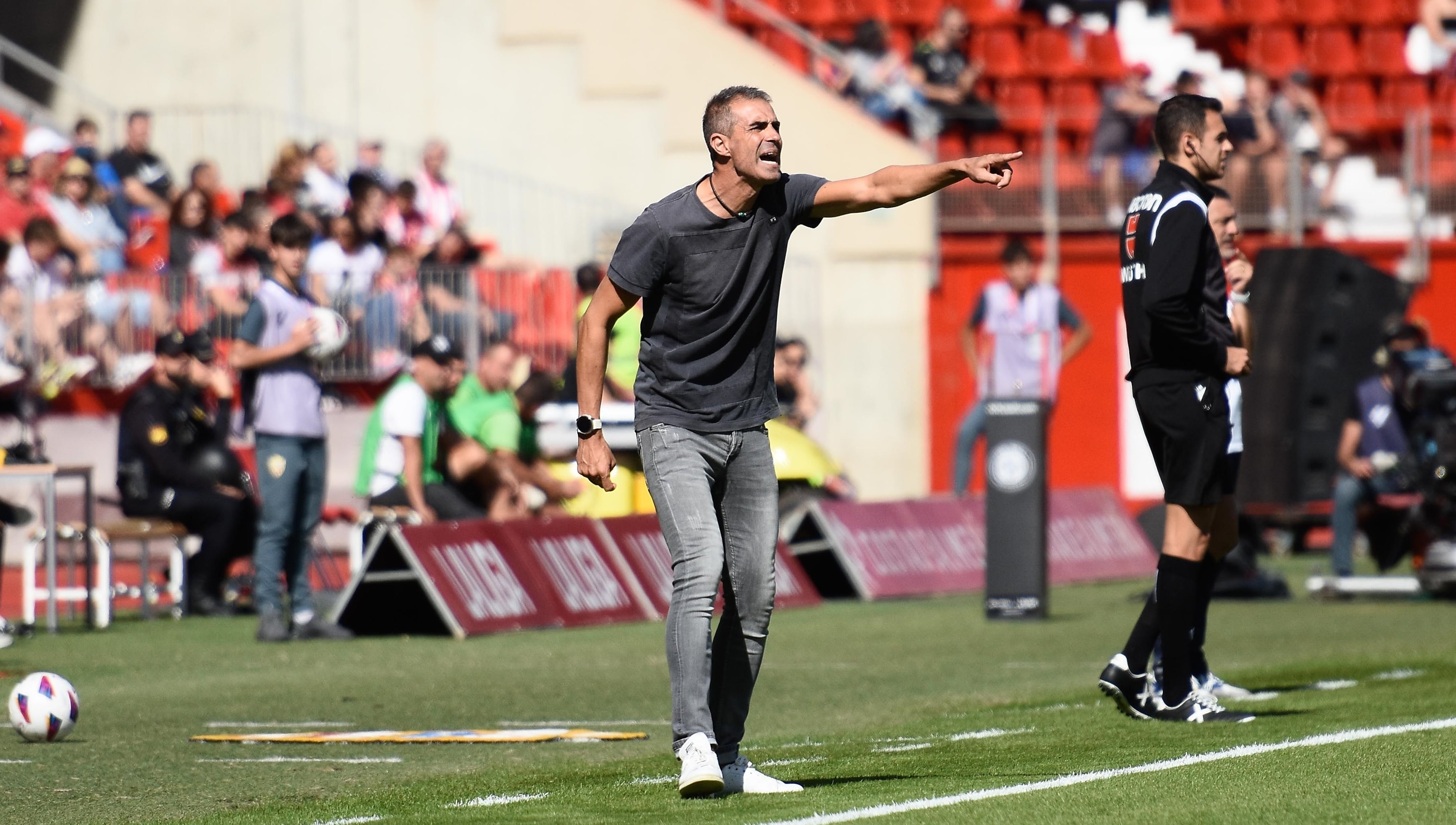 Garitano en el partido del pasado sábado contra Las Palmas.